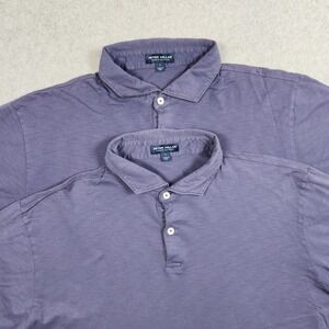 Peter Millar Shirt (Lot Of 2) Large Blue Crown Crafted Polo Golf Performance